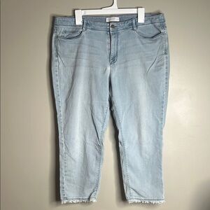 J.Jill Denim Cropped Light Blue Women's Jeans